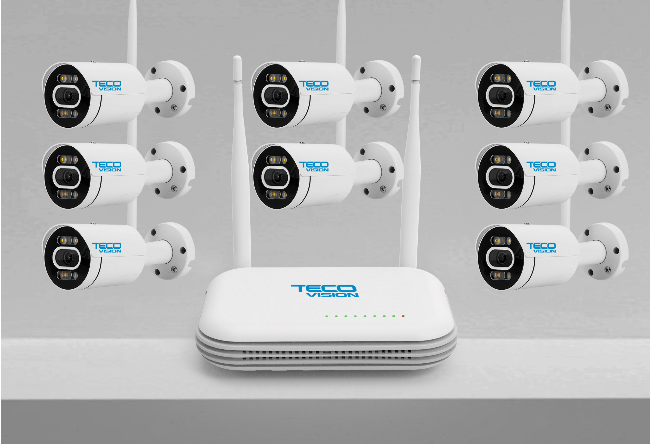 SET 8 CAMERE WI-FI 3MP si NVR 8CH