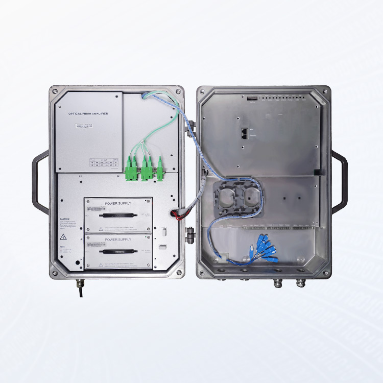 V1600G1WEO-B 8GPON + 2GE(SFP) + 2*10GE(SFP+) Модульный дизайн Резервирование питания IP65 Коммутация Layer 2 Уличный 8-Портовый GPON OLT с EDFA