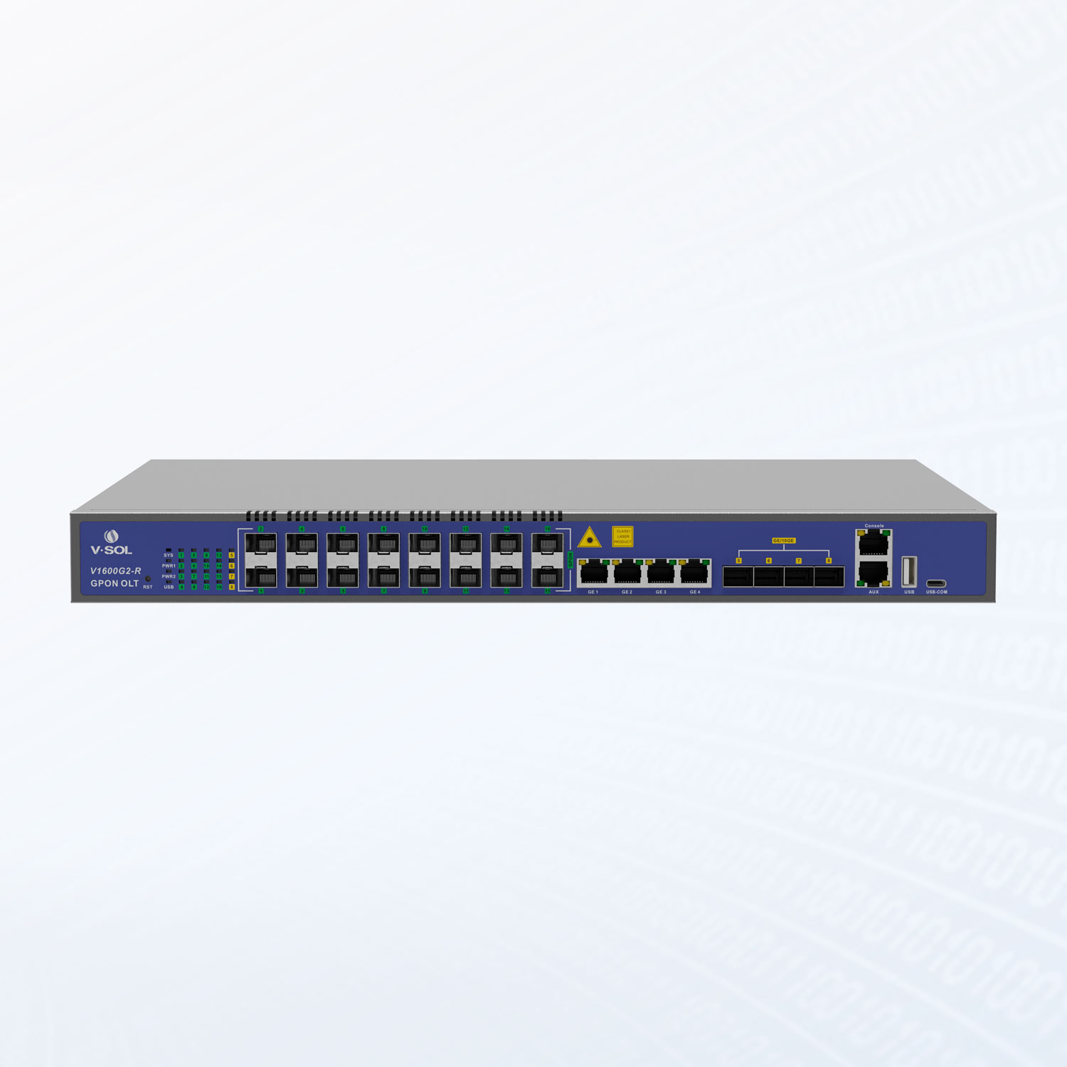 V1600G2-R 16GPON + 4GE(RJ45) + 4*10GE(SFP+) Layer 3 Hot-Swap Cost-Effective 16 Port GPON OLT
