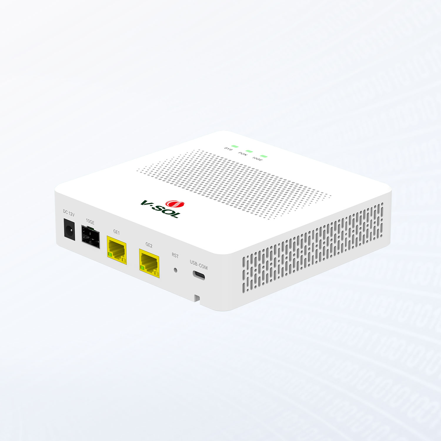 Alternative view of V1600GS-R 1GPON + 2GE(RJ45) + 1*10GE(SFP+) Compact Desktop OLT