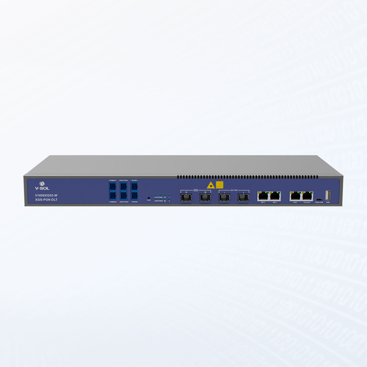 V1600XG02-W 2XG-PON/XGS-PON + 2GE(RJ45) + 2*10GE(SFP+) WDM1r 10Gbps 1U Box 2 PON Port GPON/XG/XGS-PON OLT
